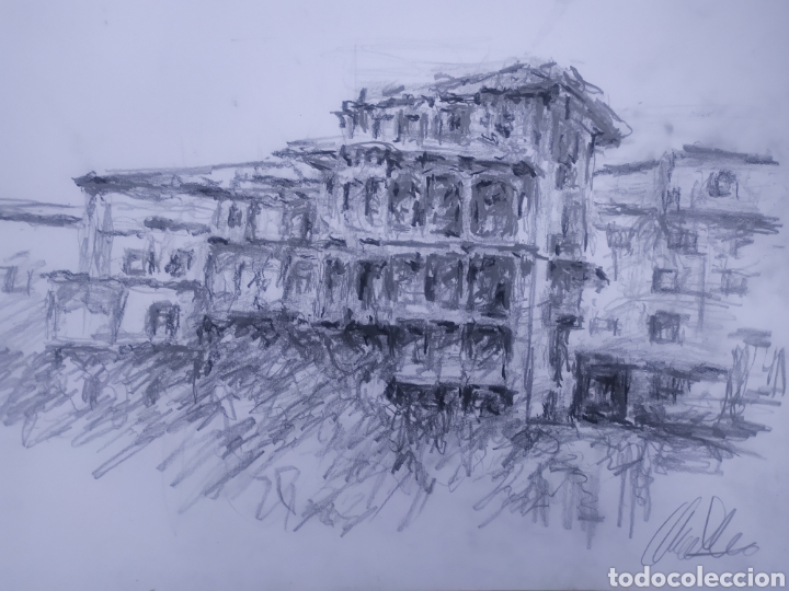 Arte: Las casas colgadas (original) - Foto 1