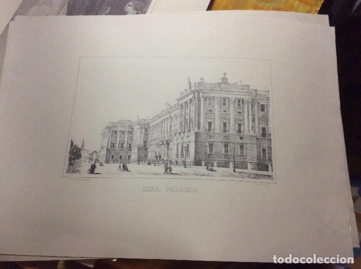Arte: LITOGRAF&Iacute;A REAL PALACIO. E DE LETRE/ LIT. HER&Aacute;LDICA. 45 X 33 CM