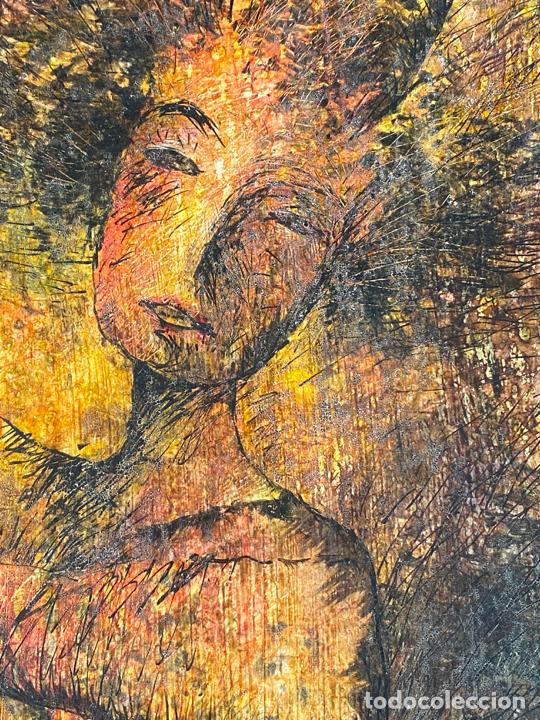 Arte: tecnica mixta sobre tablee , firmada y fechada , a documentar - Foto 6