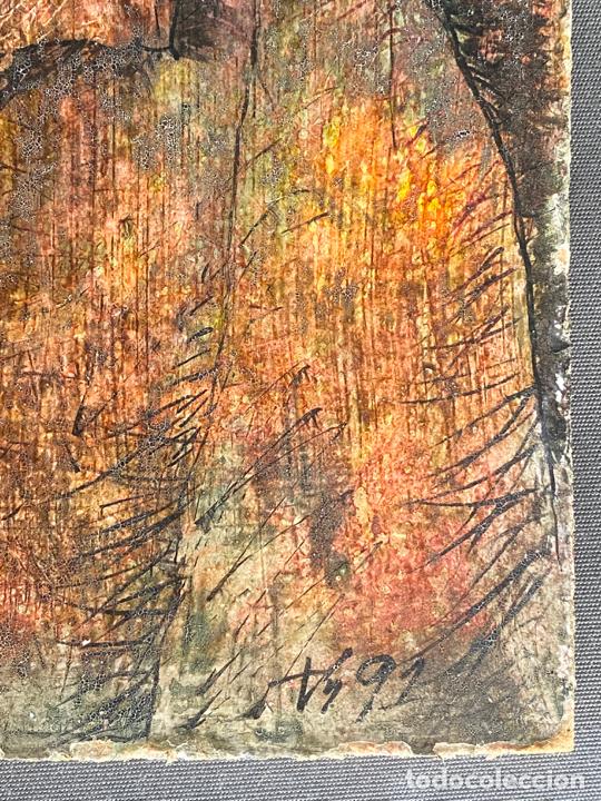 Arte: tecnica mixta sobre tablee , firmada y fechada , a documentar - Foto 7