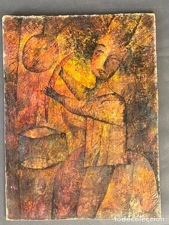 Arte: tecnica mixta sobre tablee , firmada y fechada , a documentar - Foto 1