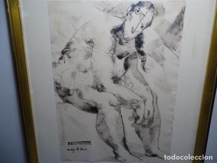 Arte: DIBUJO SANGUINA-TINTA FIRMADO TARRASSO.