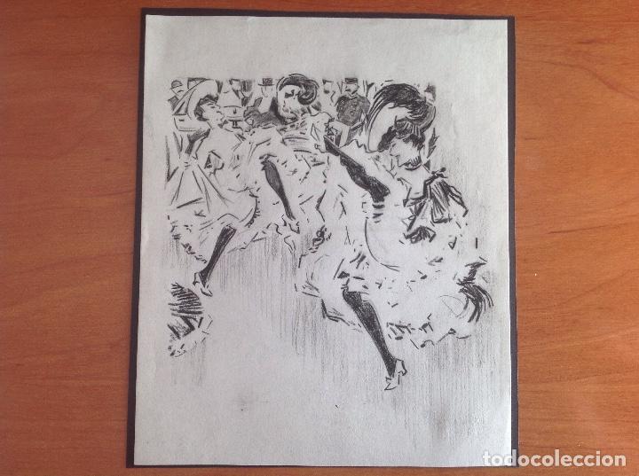 Arte: An&oacute;nimo. Bailarinas de cabaret. - Foto 1