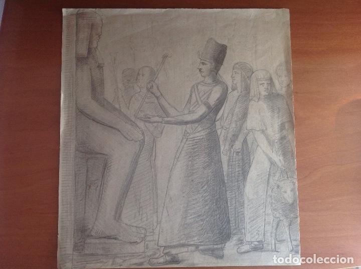 Arte: An&oacute;nimo. Escena egipcia. - Foto 1
