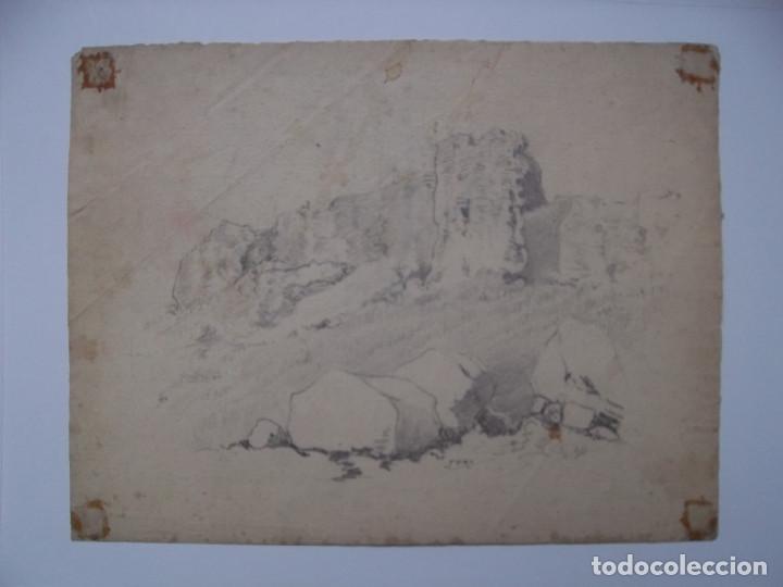 Arte: EXCELENTE DIBUJO DE UN CASTILLO - Foto 1