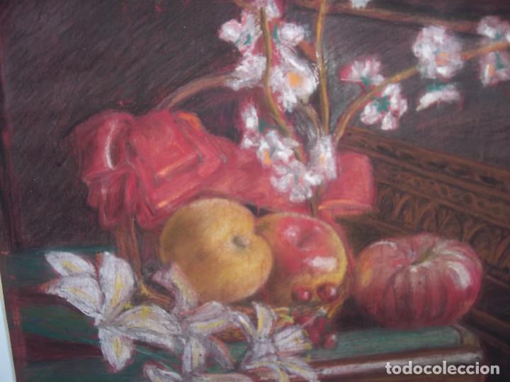 Arte: EXCELENTE BODEGON AL PASTEL - Foto 2