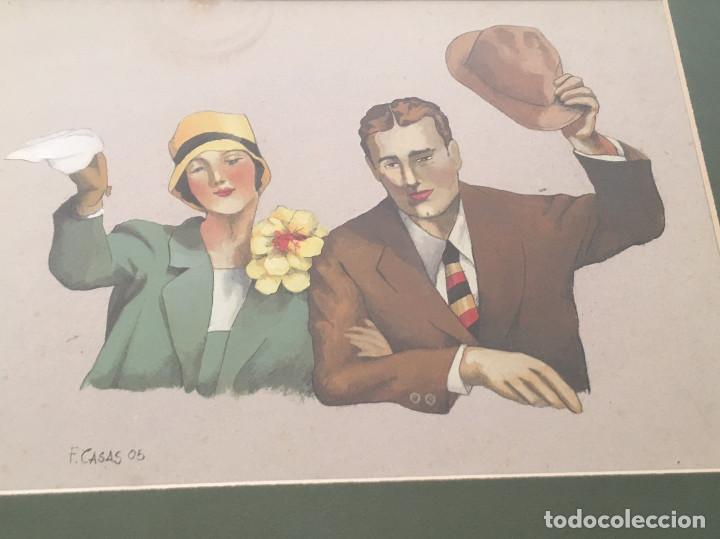 Arte: Pareja despidi&eacute;ndose - Foto 1