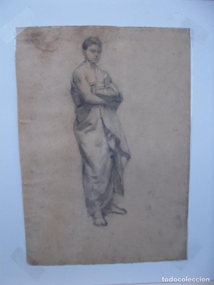 Arte: EXCELENTE DIBUJO DE UN MUCHACHO / Boceto ) - Foto 1