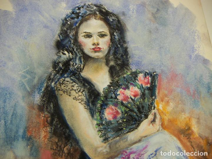Arte: PASTEL ORIGINAL DE EMILIO CARBONELL - Foto 2