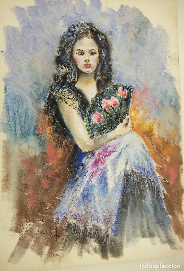 Arte: PASTEL ORIGINAL DE EMILIO CARBONELL - Foto 1