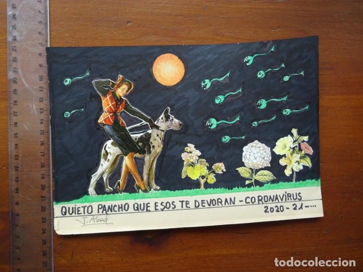 Arte: Collage/dibujo original, Abad - Foto 1