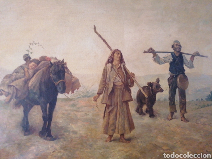 Arte: &Oacute;leo sobre lienzo Gitanos - Foto 2