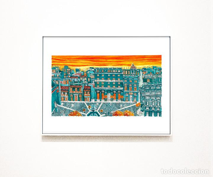 Arte: REPRODUCCI&Oacute;N La Habana Plaza San Francisco,por AGNES FONG.papel lineal 180gr, firmada por la autora.
