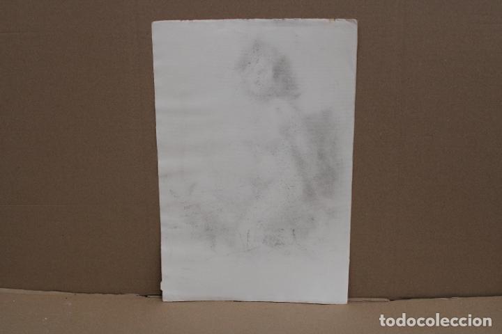 Arte: ANONIMO. DIBUJO A CARBON. ESBOZOS - Foto 3