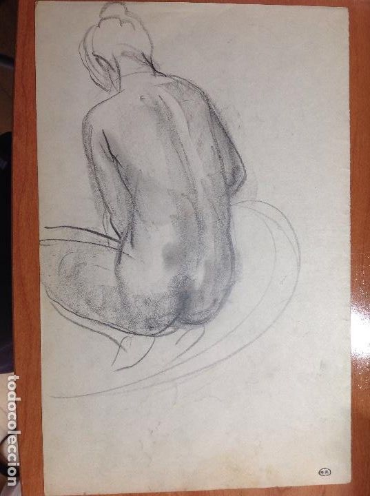 Arte: M.R. Desnudo de espaldas. - Foto 1