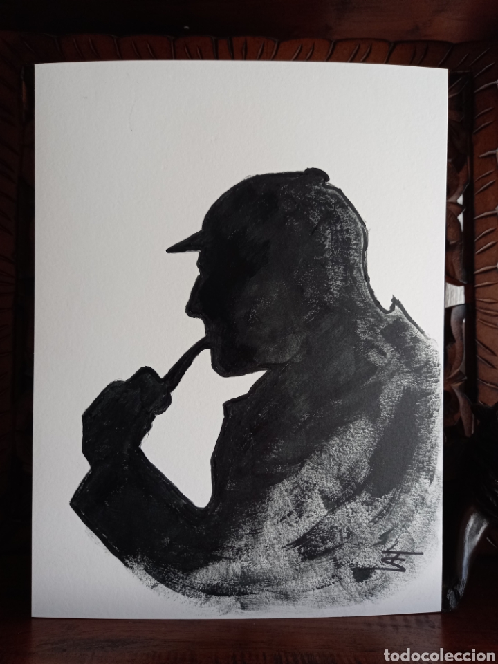 Arte: Sherlock Holmes. Obra original - Foto 1