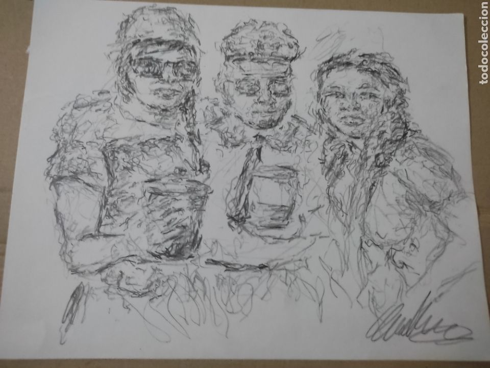 Arte: Bebiendo(original) - Foto 1