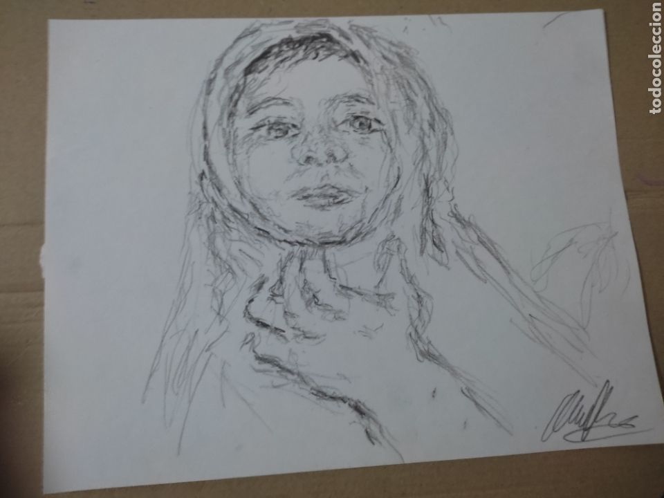 Arte: Sec&aacute;ndo al ni&ntilde;o (original ) - Foto 3