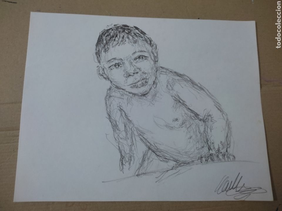 Arte: Ni&ntilde;o (original ) - Foto 3