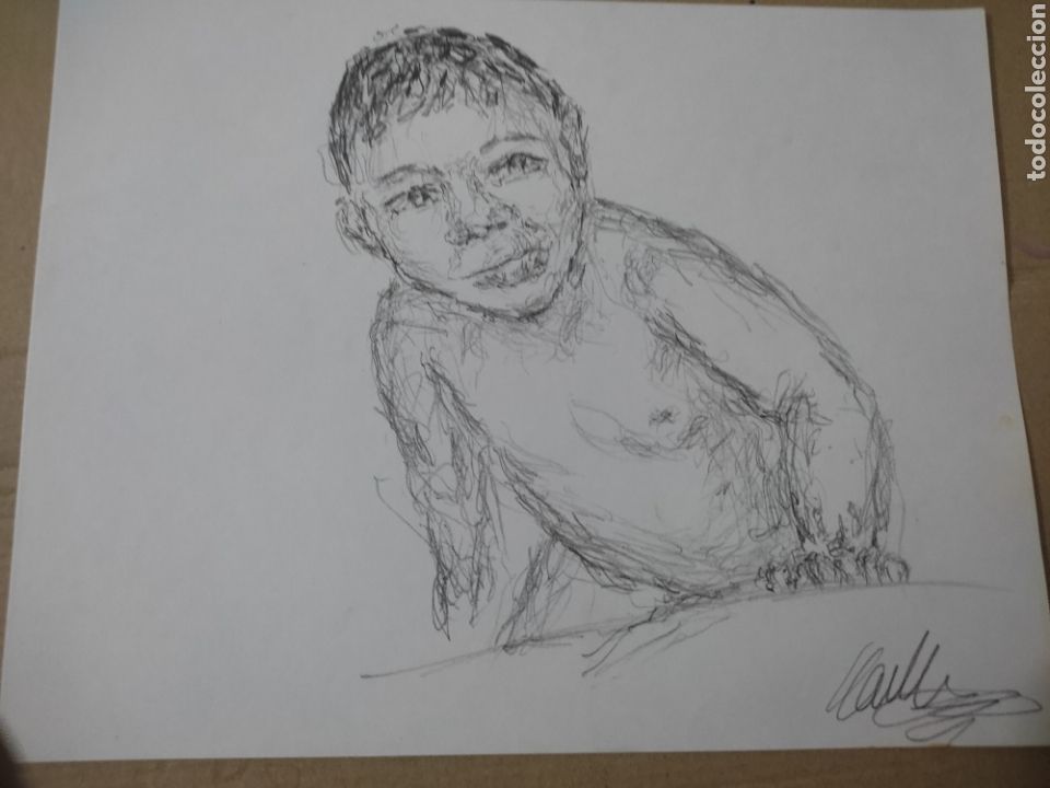 Arte: Ni&ntilde;o (original ) - Foto 1