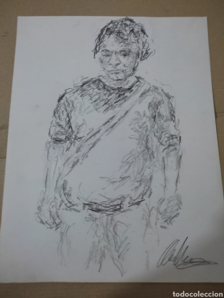 Arte: Chico de excursi&oacute;n (original ) - Foto 1