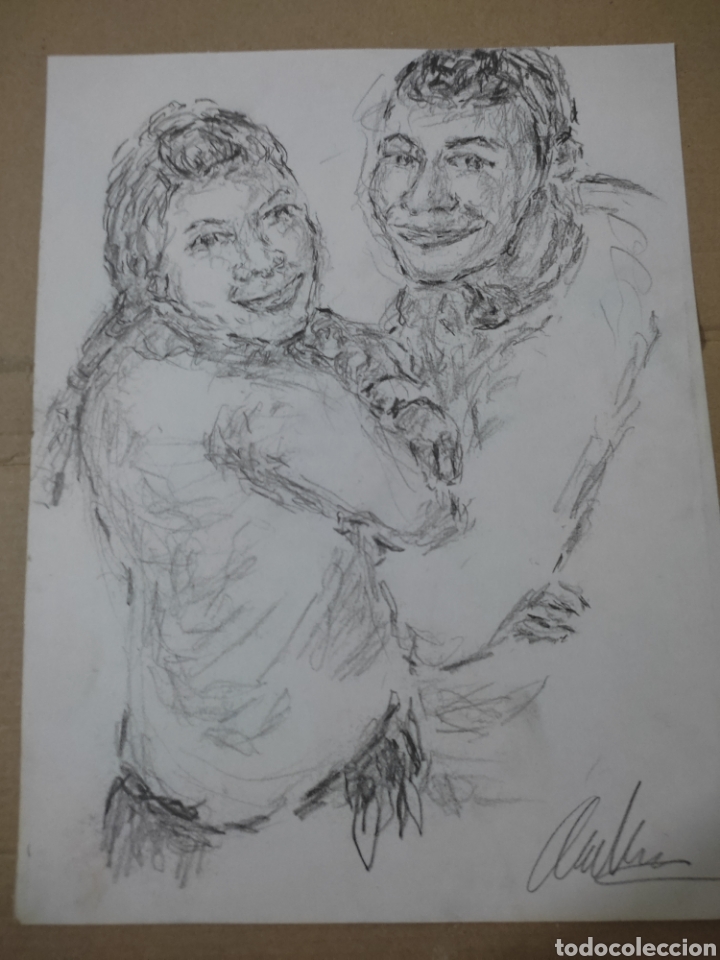 Kunst: Pareja feliz (original )