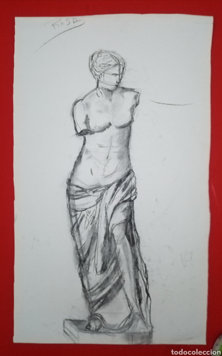 Arte: Venus, apunte a carboncillo - Foto 1