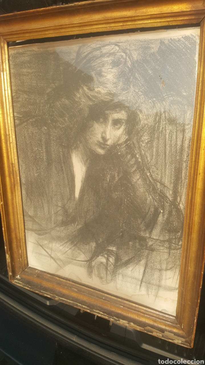 Arte: l&aacute;mina francesa firmada - Foto 14