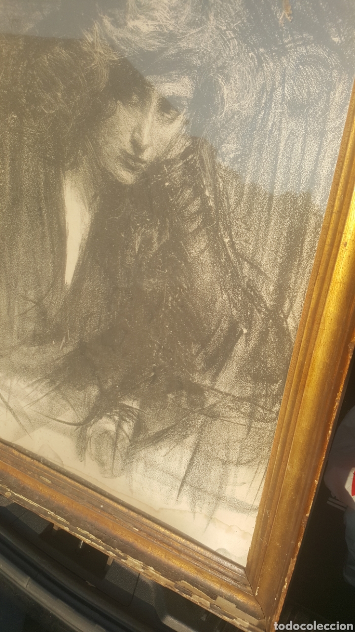 Arte: l&aacute;mina francesa firmada - Foto 15