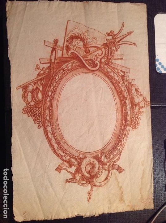 Arte: An&oacute;nimo. Dise&ntilde;o de un espejo. - Foto 1