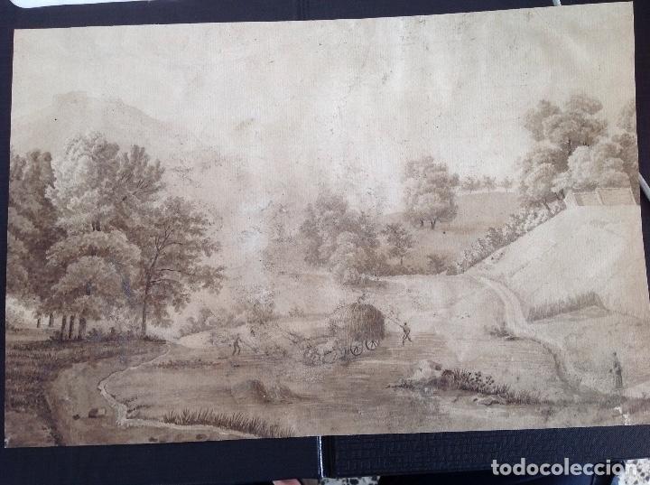 Arte: An&oacute;nimo. Paisaje animado. - Foto 1