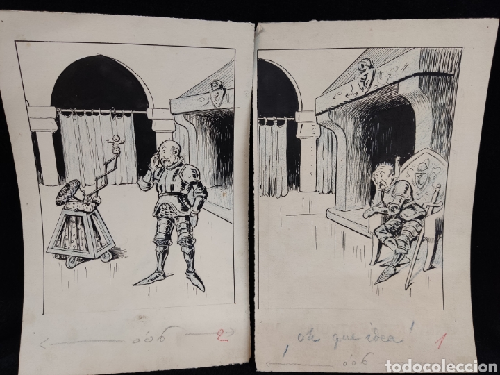 Arte: 2 dibujos originales, Vitur - Foto 1