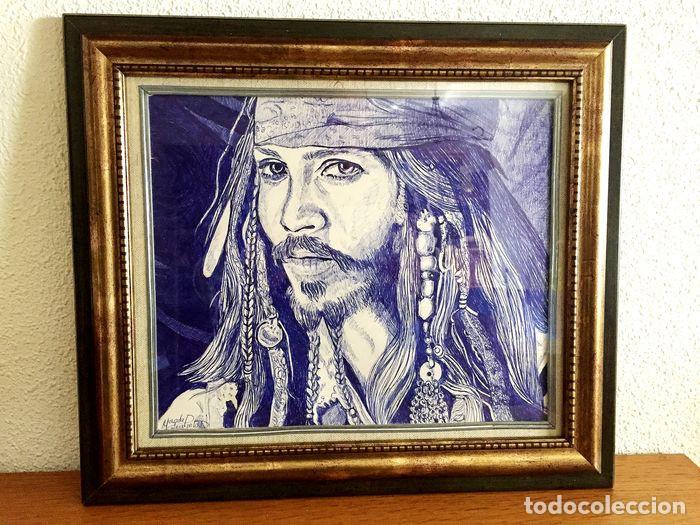 dibujo del personaje de johnny depp