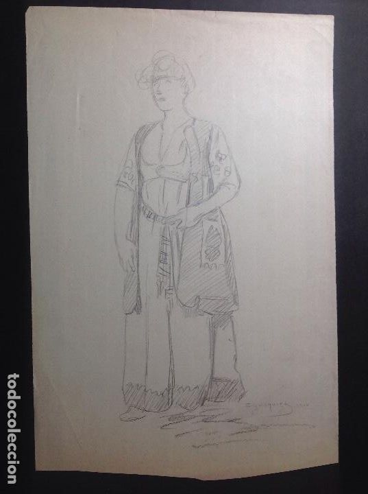 Arte: Rogelio Egusquiza. Dama. - Foto 1