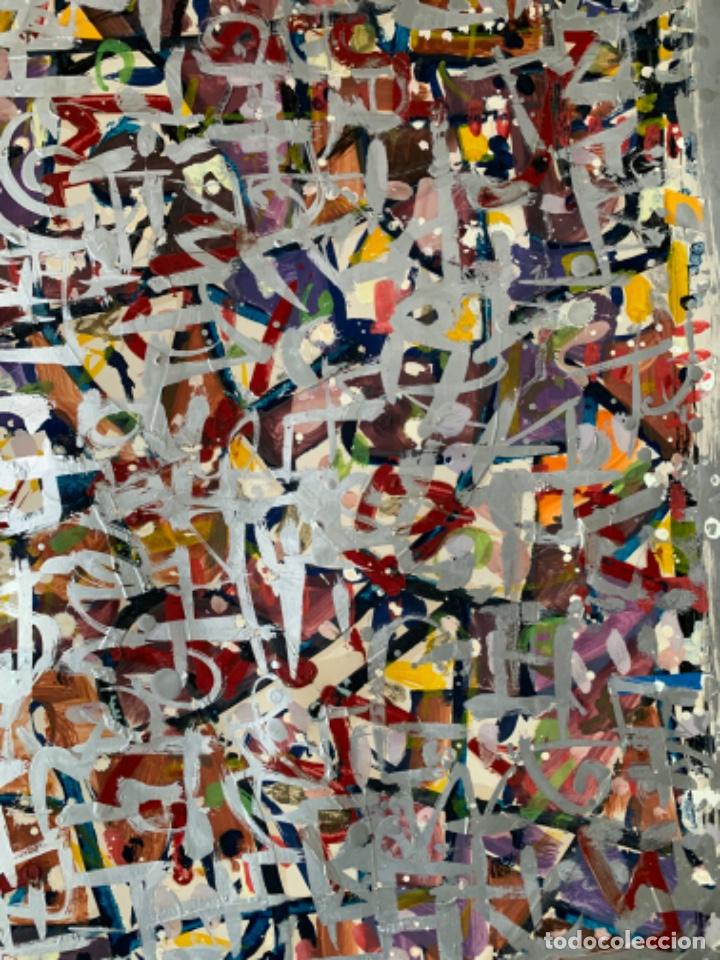 Arte: COMPOSICION ABSTRACTA QUE SIGUE ESTILO JACKSON POLLOCK - Foto 2