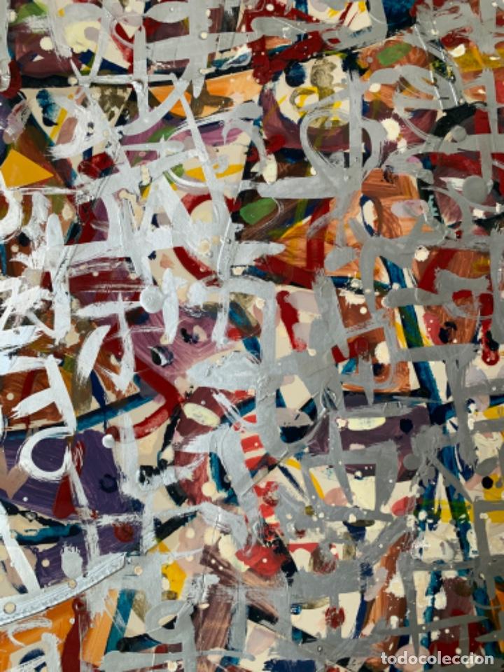 Arte: COMPOSICION ABSTRACTA QUE SIGUE ESTILO JACKSON POLLOCK - Foto 4