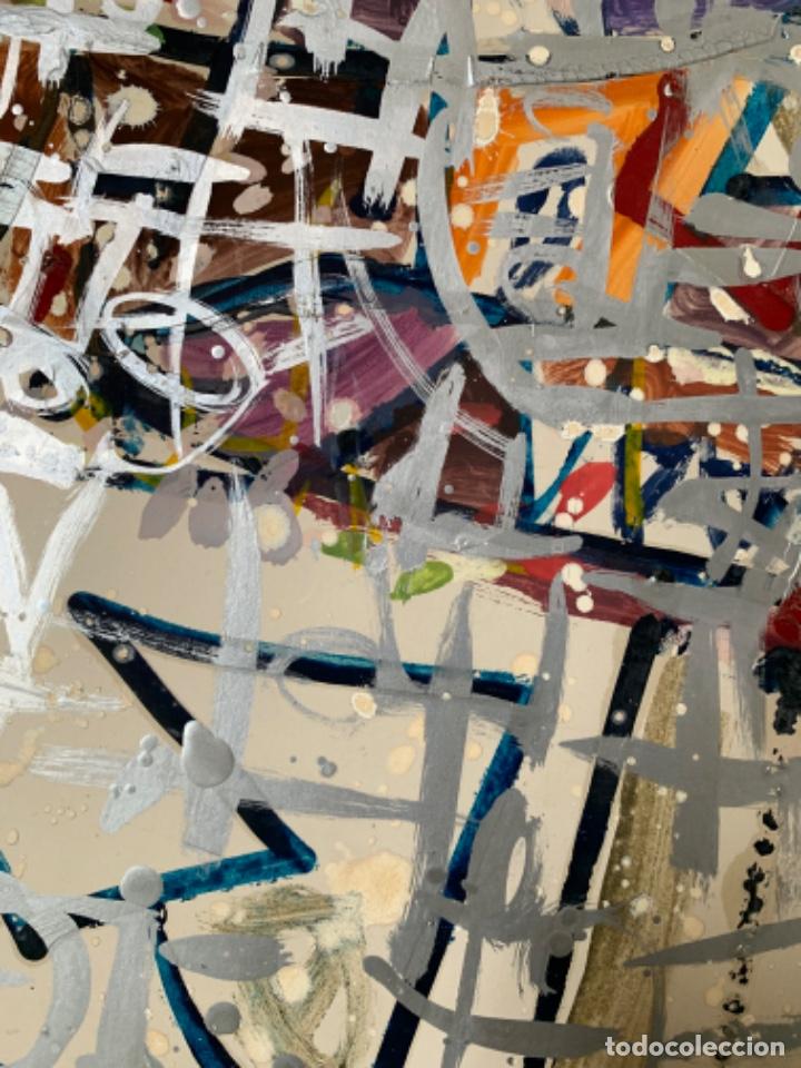 Arte: COMPOSICION ABSTRACTA QUE SIGUE ESTILO JACKSON POLLOCK - Foto 5