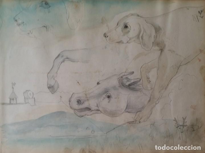 Arte: Boceto a l&aacute;piz, 1860 - Foto 1