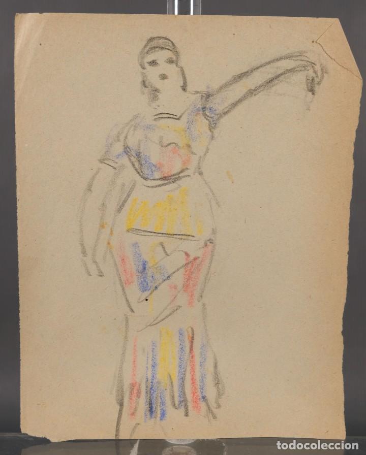 Arte: Dibujo a las ceras Mujer - Foto 2