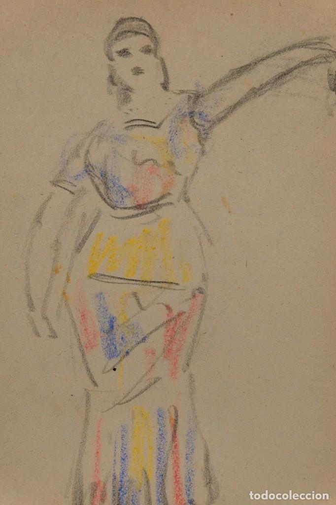 Arte: Dibujo a las ceras Mujer - Foto 3