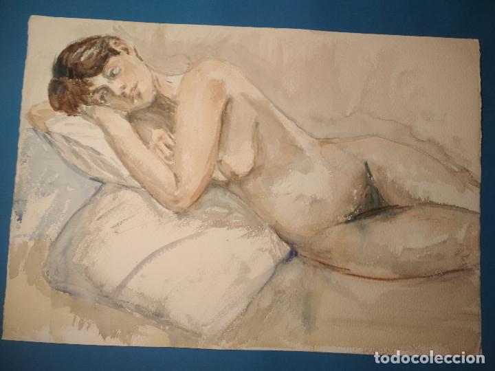 Arte: Acuarela original - chica posando - Foto 1
