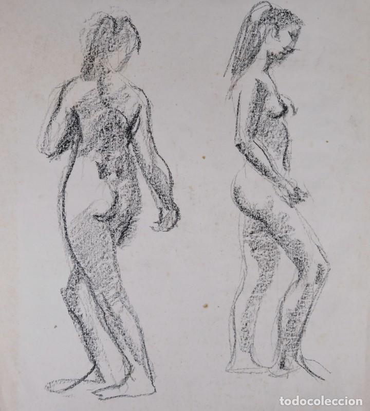 Art: Dibujo a cera Estudio desnudo femenino