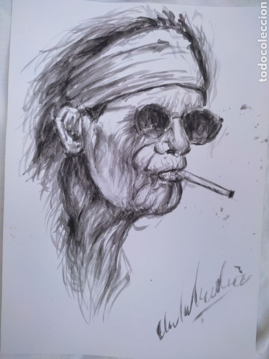 Arte: Keith Richards The Rolling Stones( original ) - Foto 2