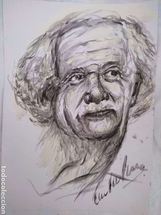Arte: Albert Einstein ( original ) - Foto 3