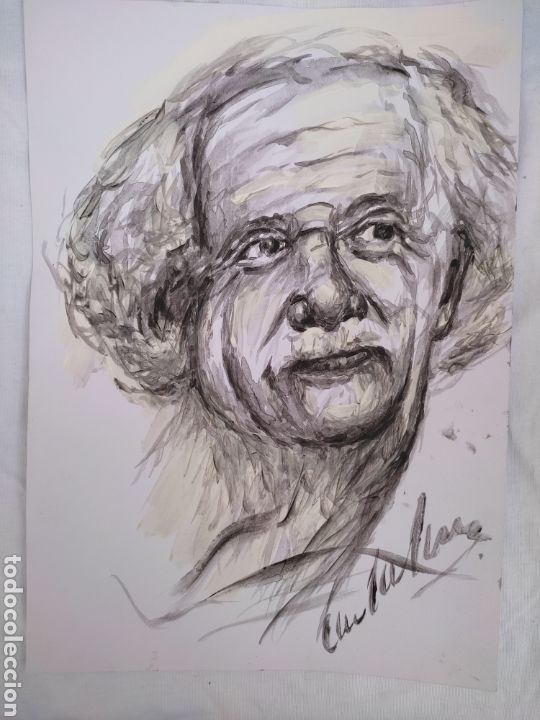 Arte: Albert Einstein ( original ) - Foto 4