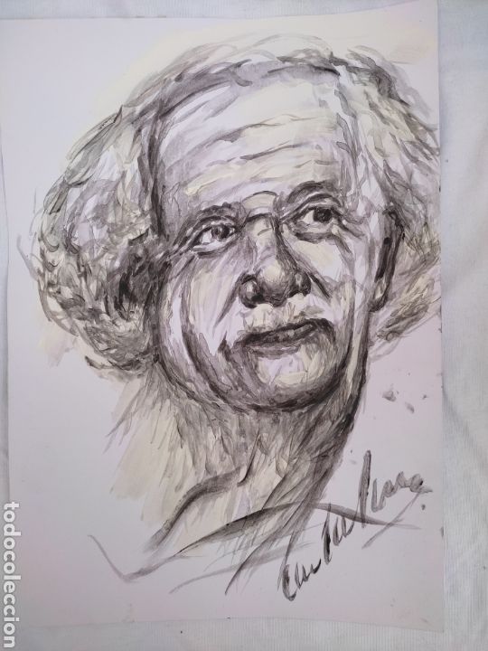 Arte: Albert Einstein ( original ) - Foto 8
