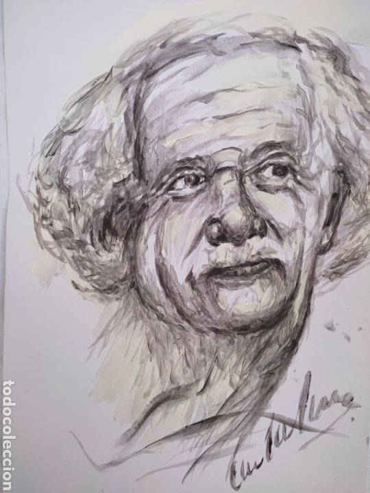 Arte: Albert Einstein ( original ) - Foto 1