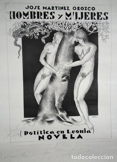 Arte: Gregorio L&oacute;pez Naguil (Buenos Aires 1894-1953). Ilustraci&oacute;n para cubierta &ldquo;Hombres y Mujeres&rdquo;, 1936