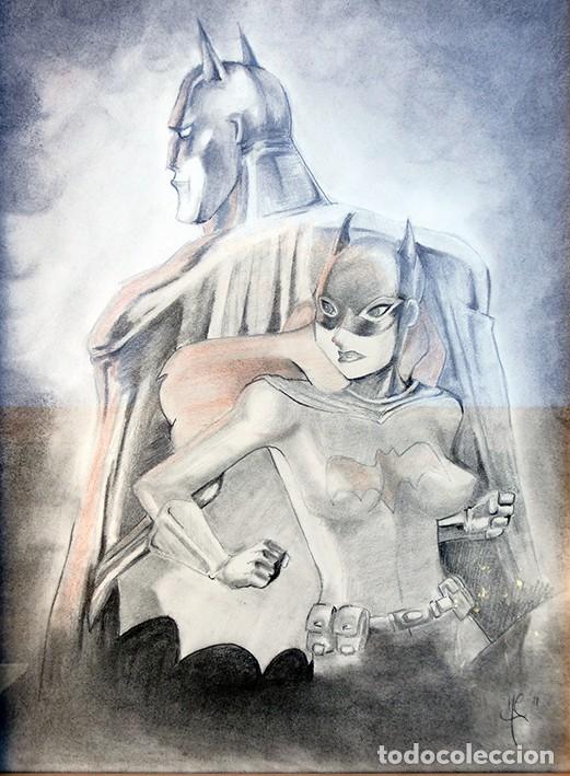 batman y batwoman - impresionante dibujo a lápi - Acheter Dessins  contemporains du XXe siècle sur todocoleccion