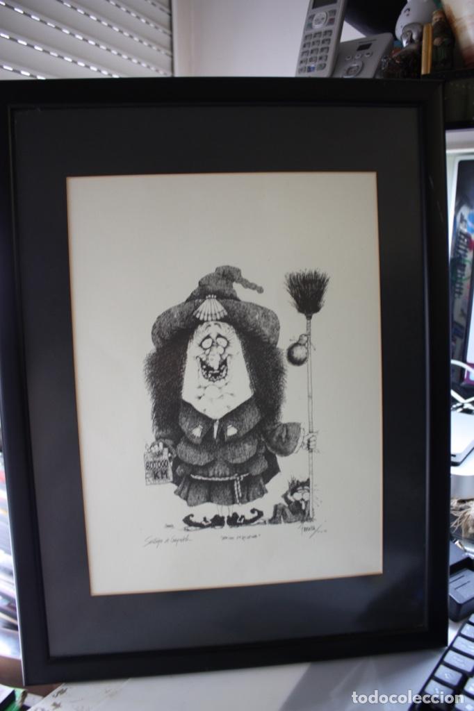 Art: DIBUJO DE MEIGA PEREGRINA FIRMADO ZAMORA